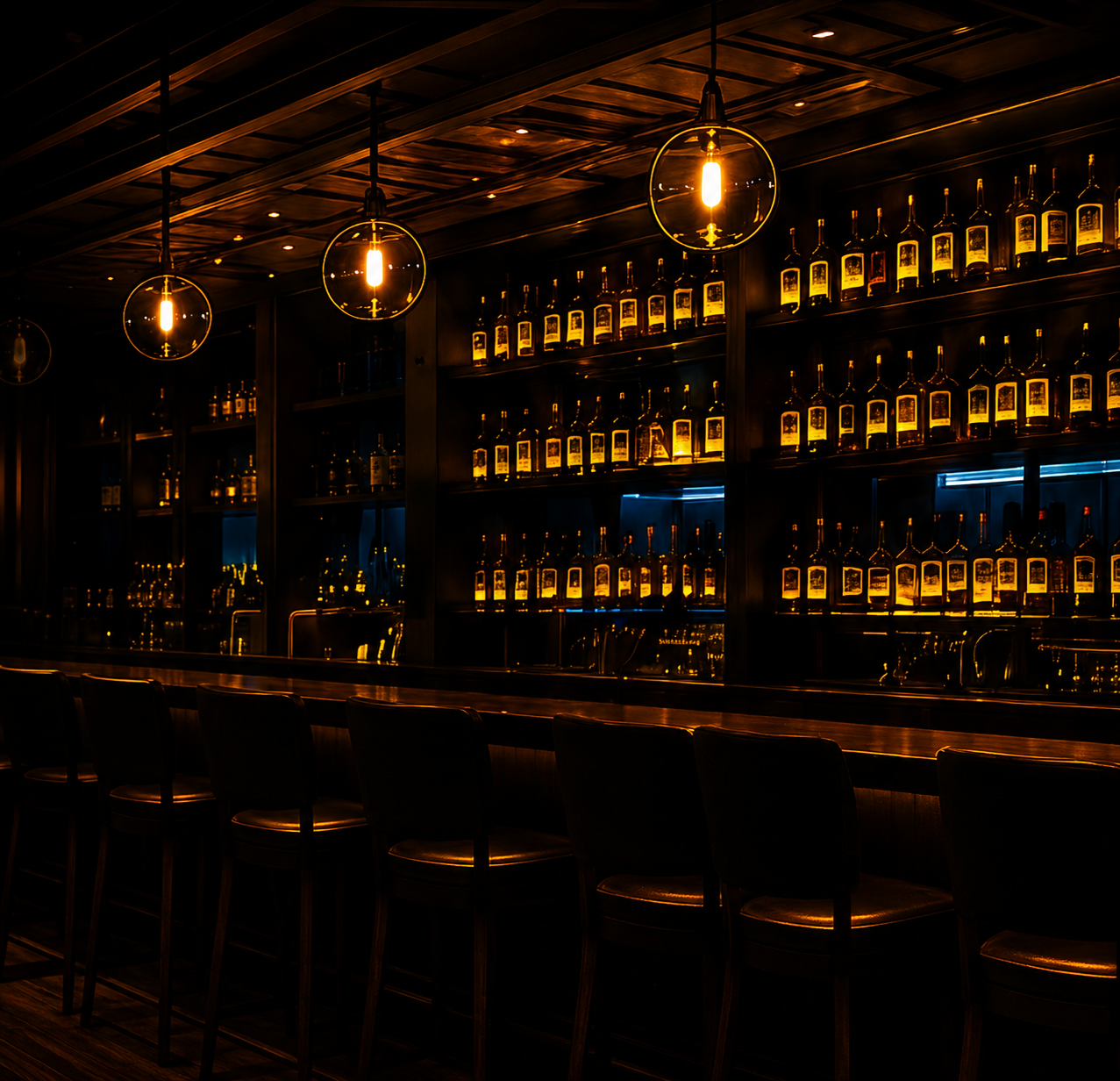 Upscale Florida bar interior